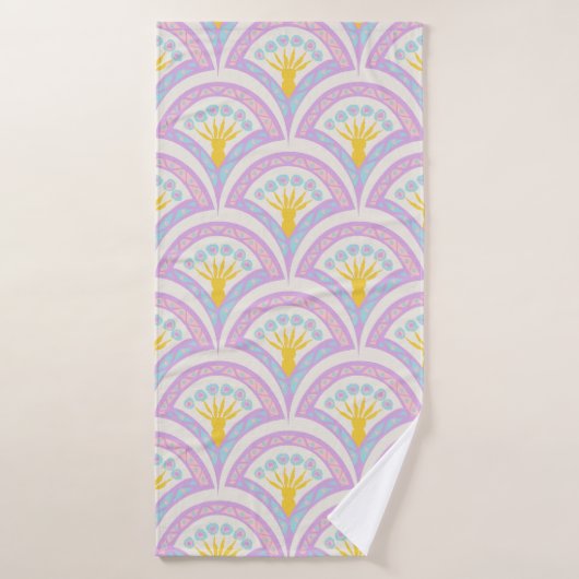 Motif de coquille de couleur pastel (Serviette de bain)