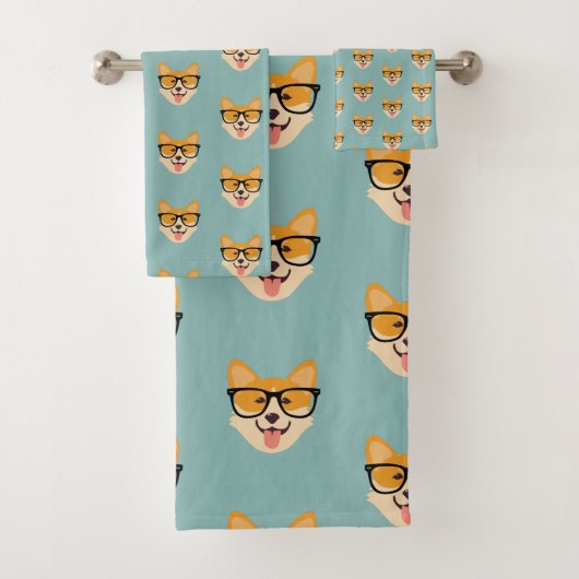 Motif de Corgi Hipster Drôle (En situation)