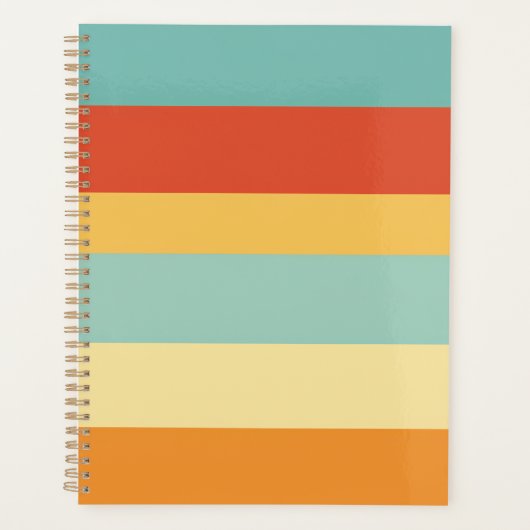Motif de couleur rétro rayé (Devant)