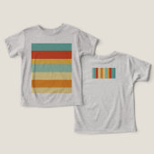 Motif de couleur rétro rayé (Design Recto & Verso)