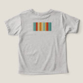 Motif de couleur rétro rayé (Design Verso)