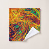 Motif de couleur vive (Gant de toilette)