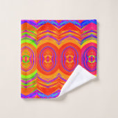 Motif de couleurs psychédéliques (Gant de toilette)
