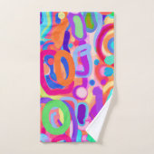 Motif de couleurs vives (Serviette à main)