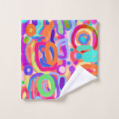 Motif de couleurs vives (Gant de toilette)