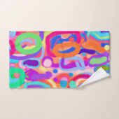 Motif de couleurs vives (Serviette à main)