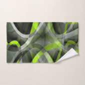 Motif de courbe gris et citron des années 80 (Serviette à main)