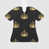 Motif de couronne noir et or (dos)