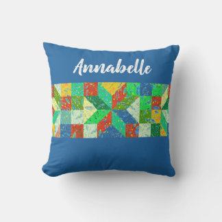 Motif de courtepointe oreiller à lancer personnali