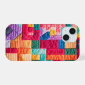 Motif de courtepointe patchwork coloré (Verso Horizontal)