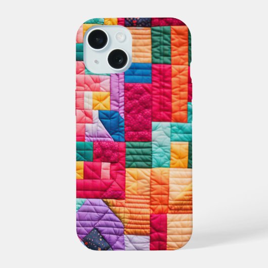 Motif de courtepointe patchwork coloré (Verso)