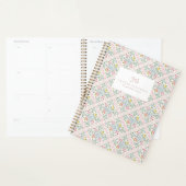 Motif de couverture de planner floral folk pastel (Devant avec enveloppe)