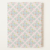 Motif de couverture de planner floral folk pastel (Dos)