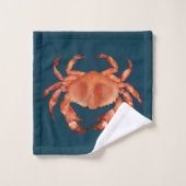 Motif de crabe côtier (Gant de toilette)