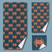 Motif de crabe côtier
