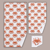 Motif de crabe côtier