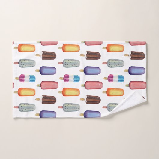 Motif de crème glacée (Serviette à main)