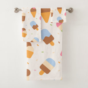 Motif de crème glacée, cône de crème glacée, Popsi