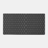 Motif de cube géométrique noir et blanc (Recto)