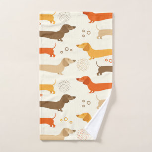 motif de dachshund coloré