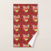 Motif de Daiquiri à la fraise (Serviette à main)