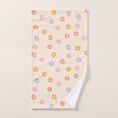 Motif de daisy coloré moderne mignon (Serviette à main)