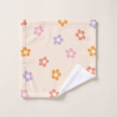 Motif de daisy coloré moderne mignon (Gant de toilette)