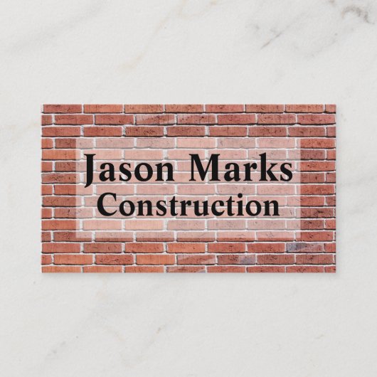 Motif de dalles de briques Mur de maçonnerie Carte (Devant)