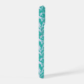 Motif de Damas bleu turquoise Monogramme (Côté droit)