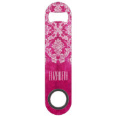 Motif de Damas de Grunge rose chaud Texte personna (Dos)