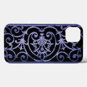 Motif de défilement Indigo Coque-Mate coque iphone (Verso (horizontal))