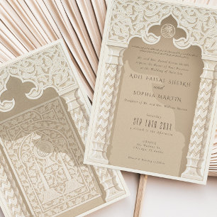 Motif de dentelle architecturale Invitation de mar
