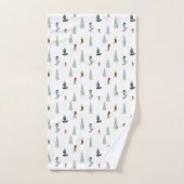 Motif de descente d'hiver (Serviette à main)