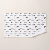 Motif de descente d'hiver (Serviette à main)