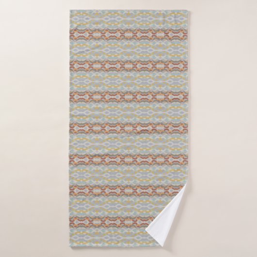 Motif de design de bloc de couleur géométrique d'é (Serviette de bain)