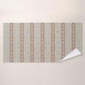 Motif de design de bloc de couleur géométrique d'é (Serviette de bain)