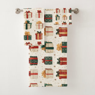 Motif de design de l'emballage cadeau de Noël Fest