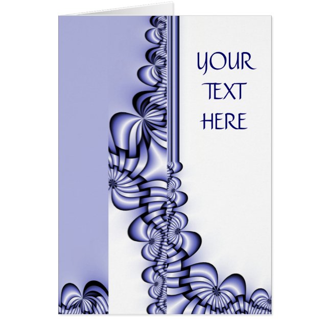 Motif de design graphique - bleu blanc + votre tex (Devant)