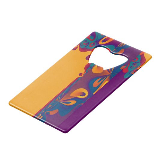 Motif de design graphique - orange violet + votre (Devant Angle)