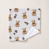 motif de dessin animé de l'ours mignon (Gant de toilette)