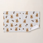 motif de dessin animé de l'ours mignon (Serviette à main)
