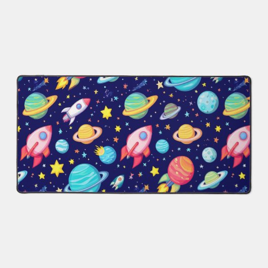 Motif de dessin animé spatial coloré (Recto)
