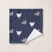 Motif de dessin animé Stingrays (Gant de toilette)