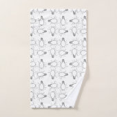 motif de dessin de lampe Abstrait (Serviette à main)