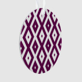 Motif de diamant blanc et violet de prune (devant)