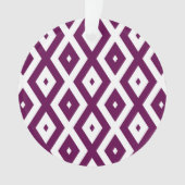 Motif de diamant blanc et violet de prune (devant)