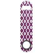 Motif de diamant blanc et violet de prune (Dos)