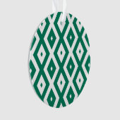 Motif de diamant vert et blanc (devant)