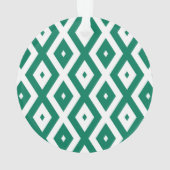 Motif de diamant vert et blanc (dos)