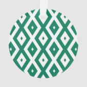 Motif de diamant vert et blanc (devant)